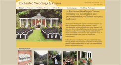 Desktop Screenshot of enchantedweddingsandvenues.com